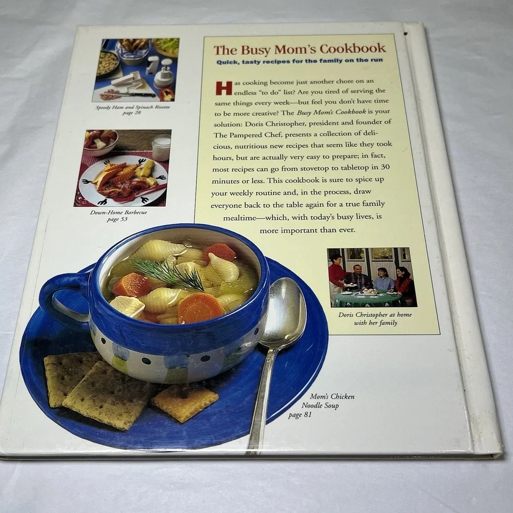 The Pampered Chef Busy Moms Cookbook with Doris Christopher (1996 HB)‎
